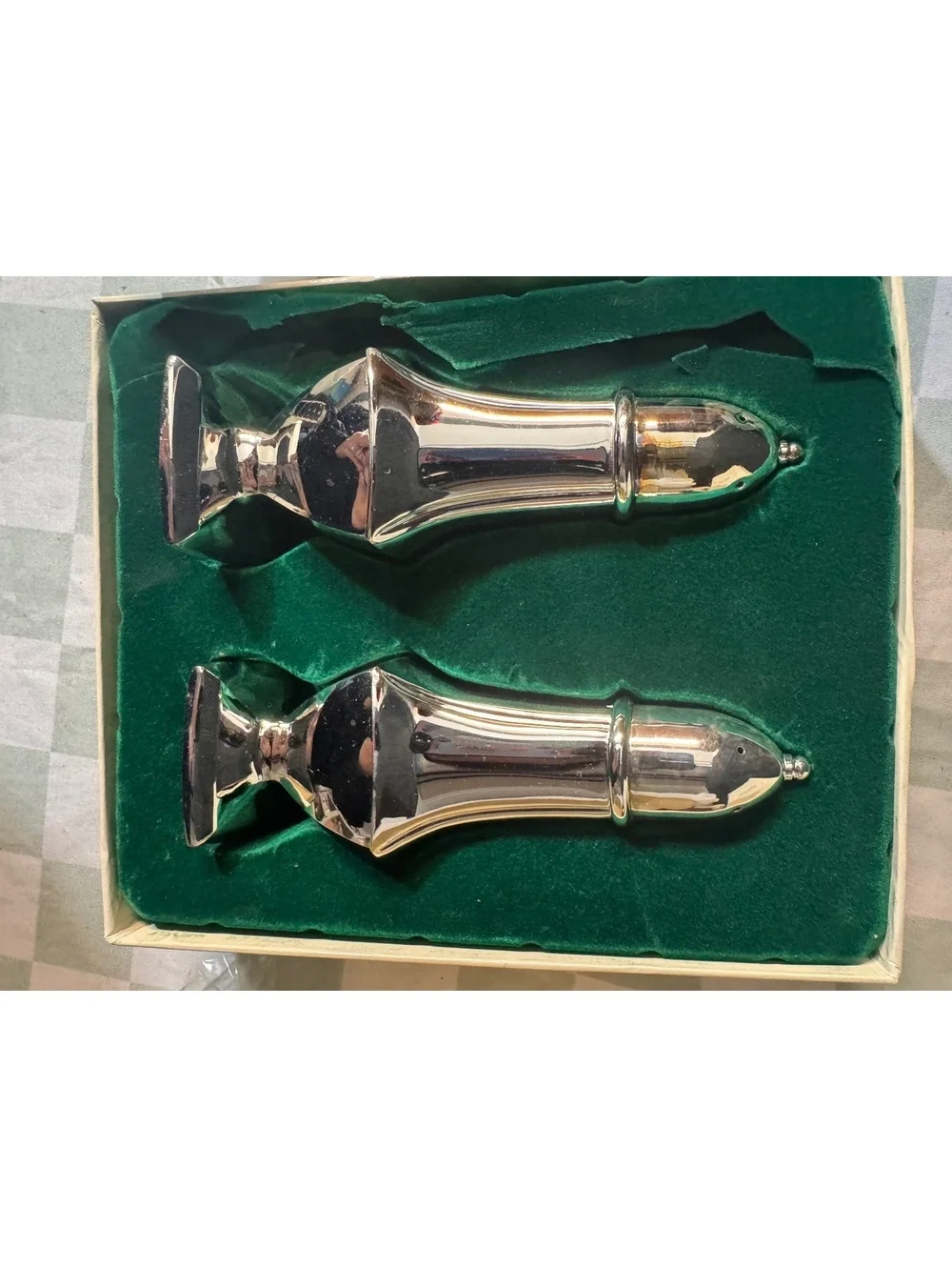 Oneida Silverplate Salt & Pepper Set 5.5